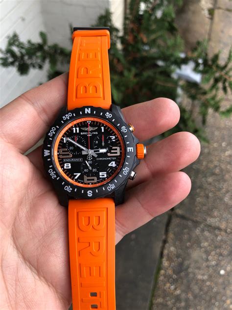 breitling bracelet orange